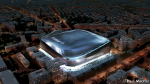 santiago bernabeu stadium night photograph