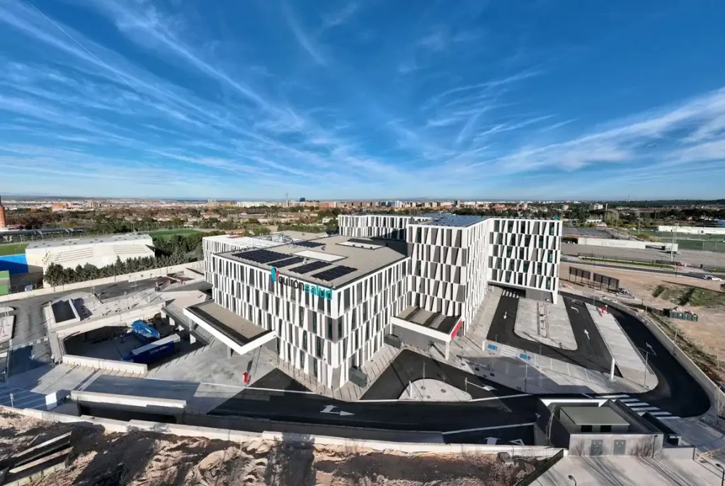 Vista aérea do novo hospital Quirónsalud de Saragoça