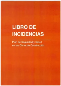 portada del libro de incidencias